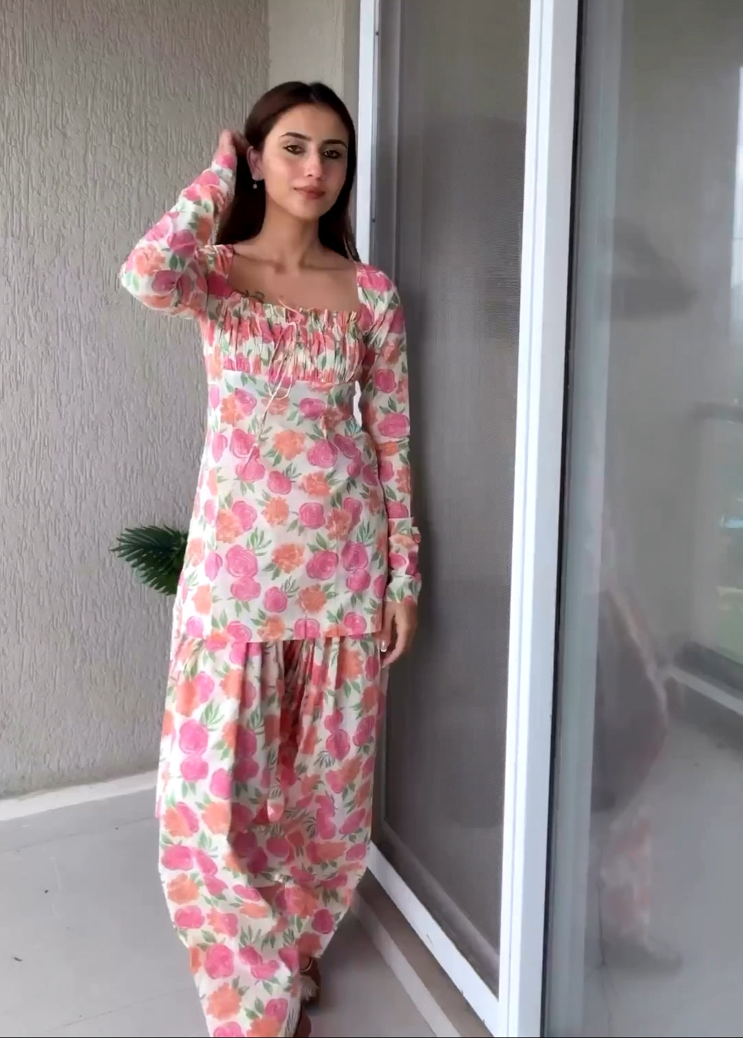 Gulabi Bagh Farshi Salwar Set